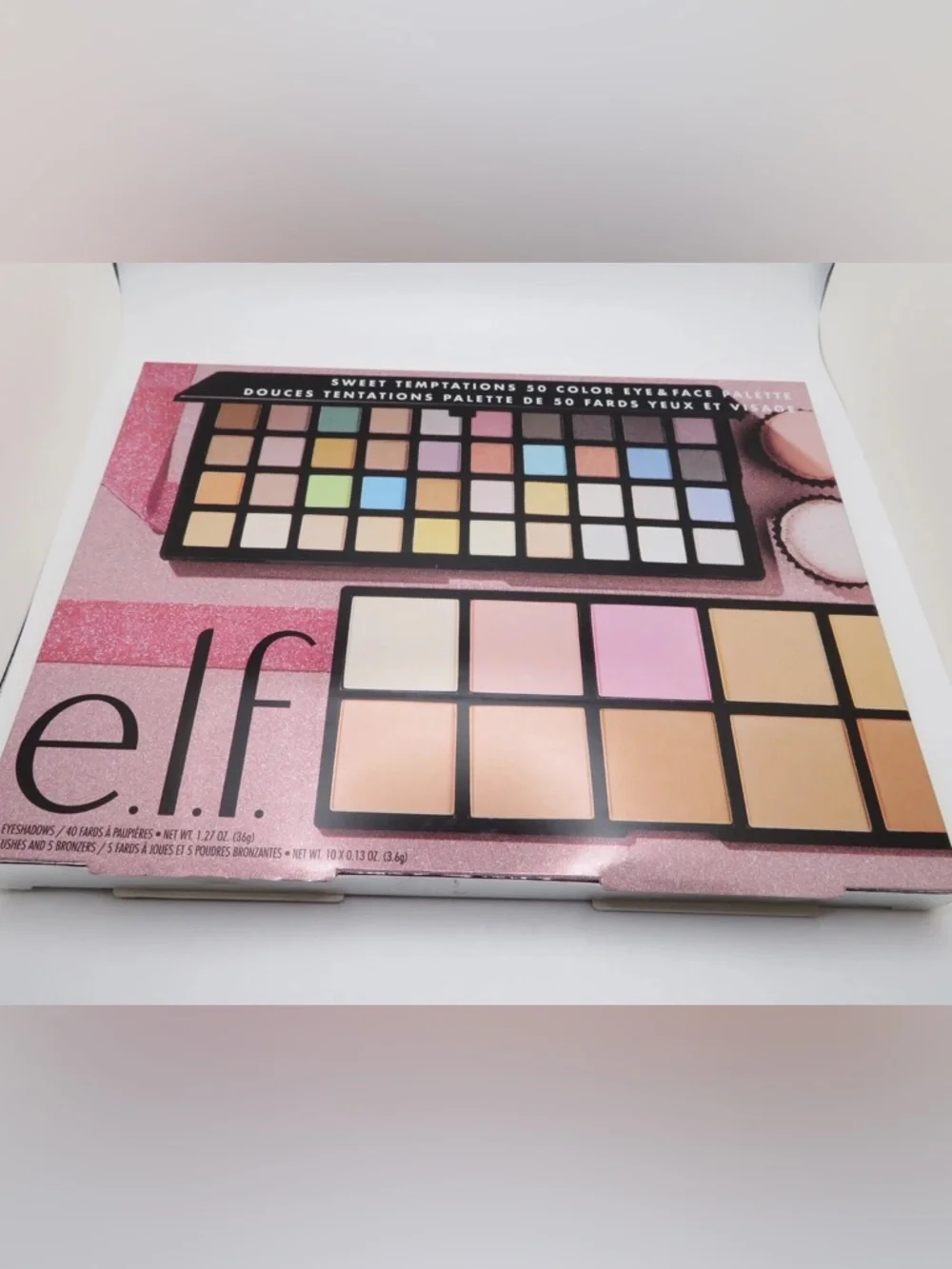 NIP ELF Sweet Temptations Eyeshadow & Face Palette - Pink, Peach, Neutral